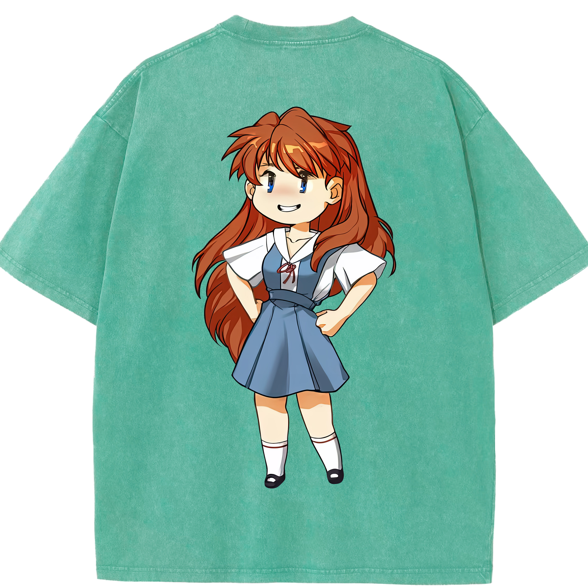 （画像用） EVA 新世紀エヴァンゲリオン 綿100% ヴィンテージ風 半袖Tシャツ（背面プリント）